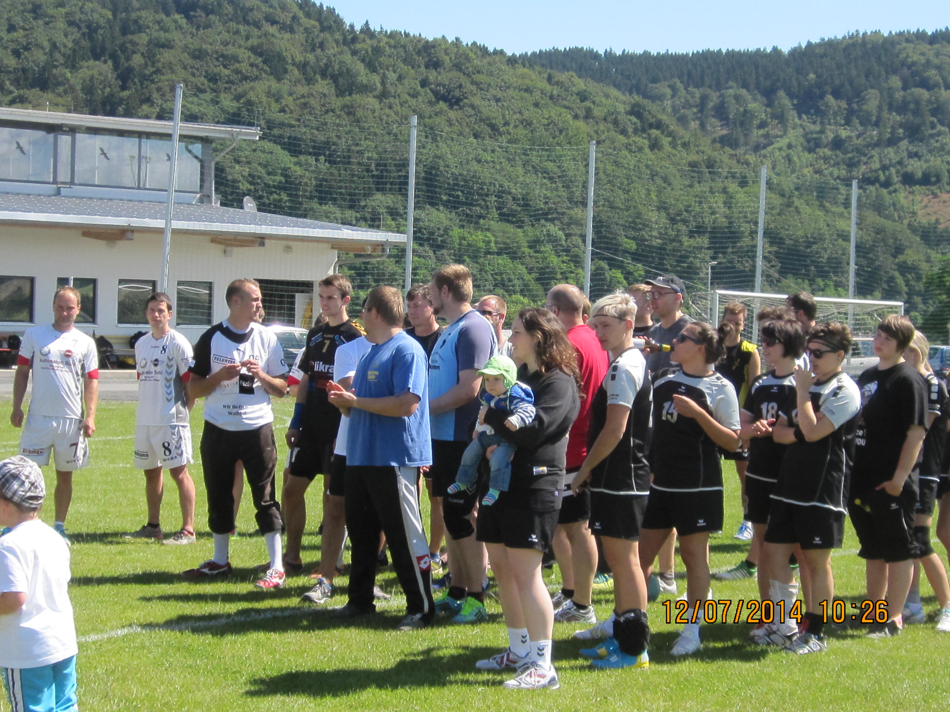 Siegerehrg. Handball-Ortsmeisterschaft 3.7.2014